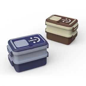 681 Plastic Lunch box with 3 Compartments