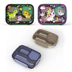 685 Stainless steel lunch box 3 Compartments with bowl