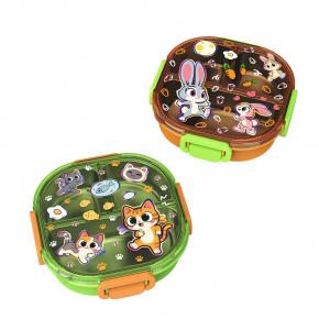 686 Stainless steel lunch box 3 Compartments